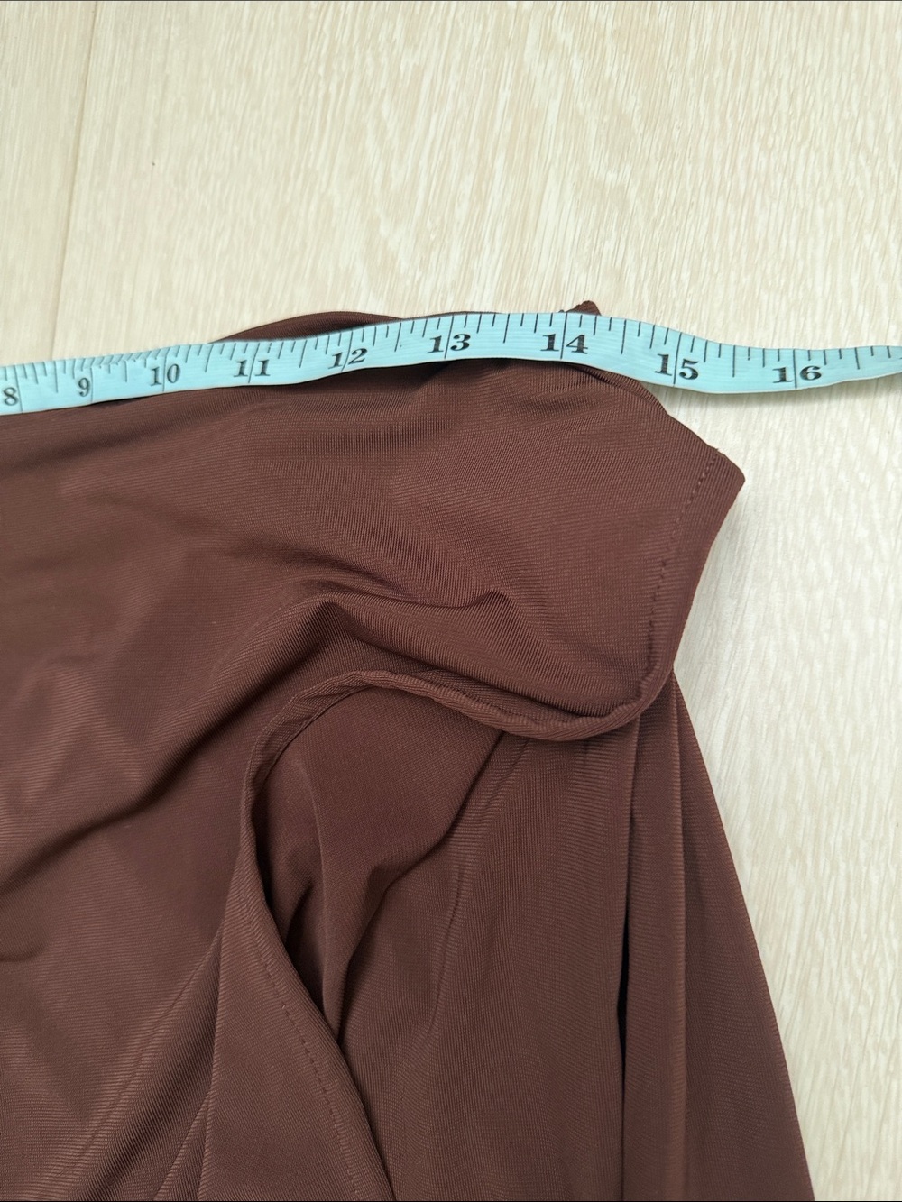 Anthropologie Brown Wrap-Front Wide Leg Pants - Picture 6 of 9